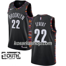 Dres Brooklyn Nets Caris LeVert 22 Nike 2018-19 City Edition Crna Swingman - Dječji